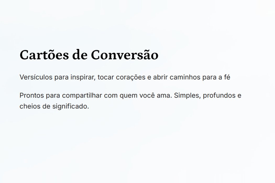 Capa de Cartões de Conversão