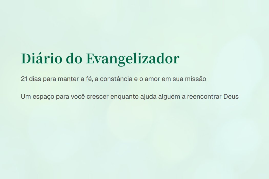 Capa de Diário do Evangelizador