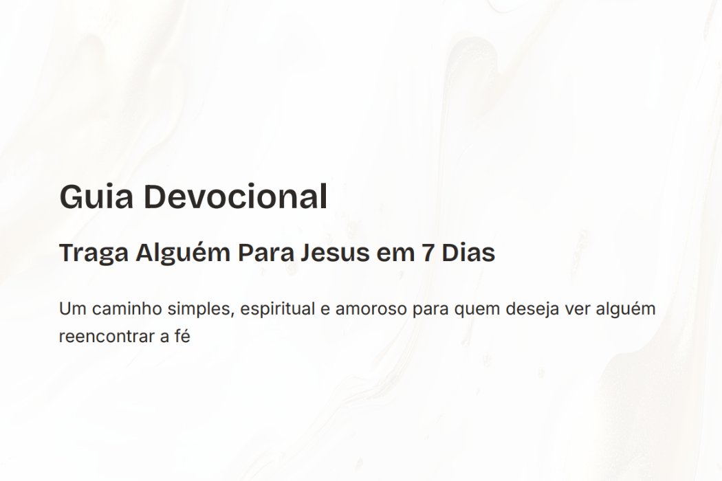Capa de Guia Devocional